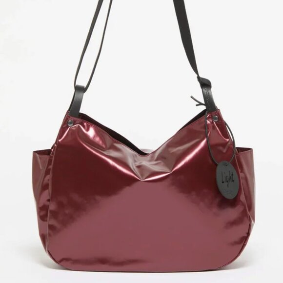 NWOT Jack Gomme Original Light Crossbody Hobo Bag in Red - Picture 1 of 9